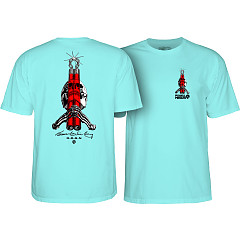 Powell Peralta Skull & Nunchucks Bruce Lee Collab T-shirt - Celadon