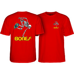 Powell Peralta Skateboarding Skeleton YOUTH T-shirt - Red