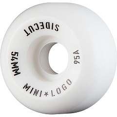 Mini Logo Wheel Hybrid Sidecut 54mm 95A White 4pk