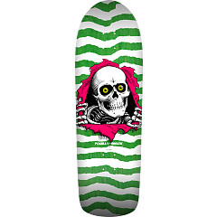 Powell Peralta Old School Ripper Skateboard Deck Green Veneer - 10 x 31.32