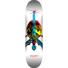 Powell Peralta Skull & Sword Skateboard Deck Yellow Fade / White - Shape 243 - 8.25 x 31.95