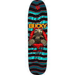 Powell Peralta Pro Bucky Lasek Tortoise FLIGHT® Turquoise Foil Skateboard Deck - 8.62 x 32.2