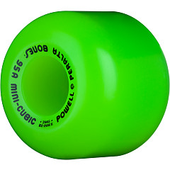 Powell Peralta Mini-Cubic Skateboard Wheels 64mm 95a - Green (4 pack)