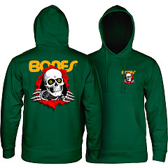 古着ヴィンテージPOWELL PERALTA スカル&ソード　パーカー　サイズM Powell Peralta Skull & Sword Hooded Sweatshirt Mid Weight Maroon