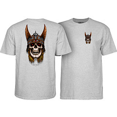 Powell Peralta Andy Anderson Skull T-Shirt - Athletic Heather