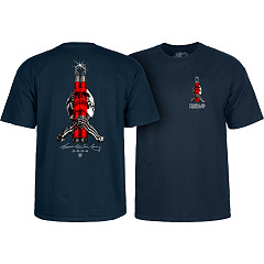 Powell Peralta Skull & Nunchucks Bruce Lee Collab T-shirt - Navy