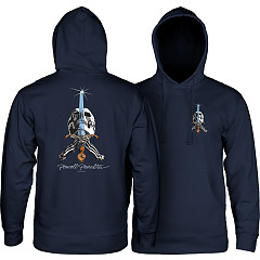 Powell Peralta Skull & Sword Hooded Sweatshirt Navy