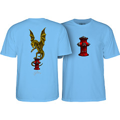 Powell Peralta Andy Anderson Hydrant Youth T-Shirt Carolina Blue