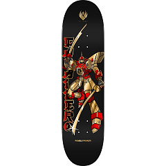 Powell Peralta Steve Caballero Gundam FLIGHT BLEM Skateboard Deck Black / Gold Foil - Shape 244 - 8.5 x 32.08