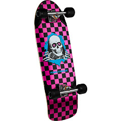 Powell Peralta OG Checker Ripper Skateboard Assembly - Pink Foil -10.0 x 30
