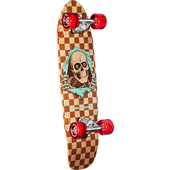Powell Peralta Sidewalk Surfer Natural Checker Ripper Birch Cruiser Complete Skateboard - 8.37 x 28.20