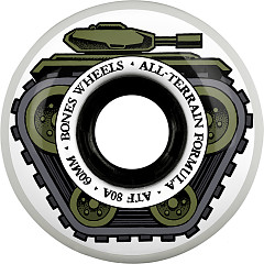BONES WHEELS ATF Skateboard Wheels ALL TANK 60 BONES ALL TERRAIN FORMULA 80A 4PK