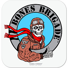 Bones Brigade® Pilot Sticker Silver Single
