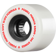 Powell Peralta Snakes Skateboard Wheels 69mm 75a 4pk White