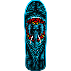 Powell Peralta Mike Vallely Elephant Reissue Skateboard Deck Blue - 9.85 x 30