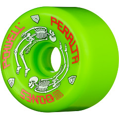 Powell Peralta G-Bones Skateboard Wheels 64mm 97a - Green (4 pack)