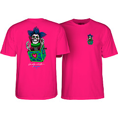 Powell Peralta Chris Hiett Skull T-Shirt Hot Pink