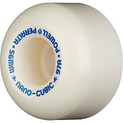Powell Peralta Nano-Cubic 97A - Asymmetrical Shape - Wide Ride Patch - Offset Bearing - 56mm x 37mm 93A Skateboard Wheels 4pk