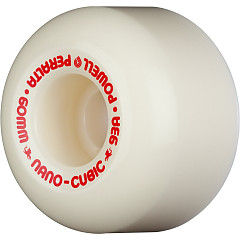 Powell Peralta Nano-Cubic 93A - Asymmetrical Shape - Wide Ride Patch - Offset Bearing - 60mm x 38mm 93A Skateboard Wheels 4pk