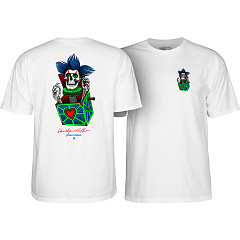 Powell Peralta Chris Hiett Skull T-Shirt White