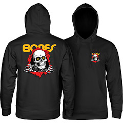 Powell Peralta Winged Ripper Hooded Sweatshirt Black - Skate One