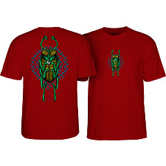 Powell Peralta Mike Vallely Bug T-Shirt Garnet