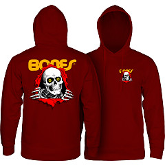 Powell Peralta Ripper Hooded Sweatshirt Maroon