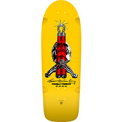 Powell Peralta Skull & Nunchucks Bruce Lee Collab Skateboard Deck Yellow - 10 x 30