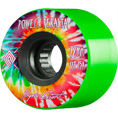 Powell Peralta Byron Essert Skateboard Wheels 72mm 75A 4pk Green