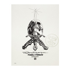 Powell Peralta Rodriguez Skull & Sword Art Giclee Print 8 x 10
