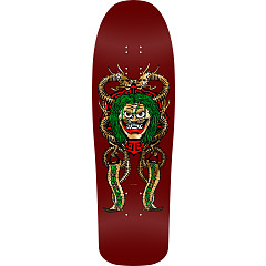 Powell Peralta Cab Mask BLEM Skateboard Deck - Burgundy/Gold Foil