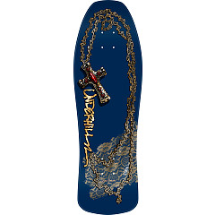Powell Peralta Ray Underhill Cross Reissue Skateboard Deck Navy / Gold Foil - 9.9 x 31.5