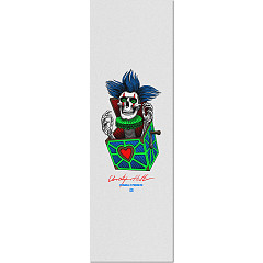 Powell Peralta Chris Hiett Skull CLEAR GripTape Sheet - 10.5 x 33