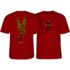 Powell Peralta Andy Anderson Vajra T-shirt Burgundy