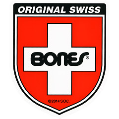 Bones Swiss Bearing Shield Sticker Medium single