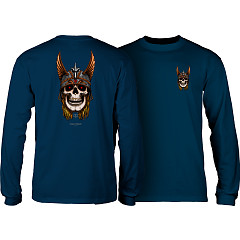 Powell Peralta Andy Anderson Skull L/S Shirt - Navy