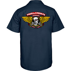 Powell Peralta Work Shirt Winged Ripper Navy