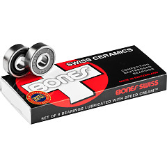 Bones&reg; Swiss Ceramic Skateboard Bearings 8 pack