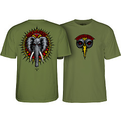 Powell Peralta Mike Vallely Elephant T-Shirt Military Green