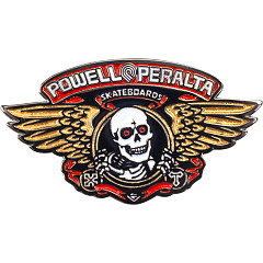 Powell Peralta Winged Ripper Lapel Pin Red / Metallic Gold