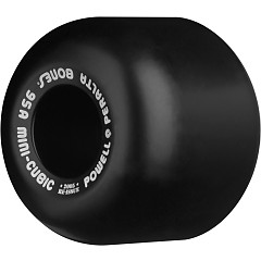 Powell Peralta Mini-Cubic Skateboard Wheels 64mm 95a - Black (4 pack)