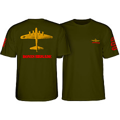 Bones Brigade Bomber T-shirt Military Green