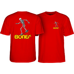 Powell Peralta Sk8board Skeleton '3' T-Shirt Red