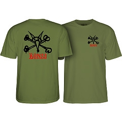Powell Peralta Rat Bones T-Shirt Military Green