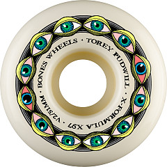BONES WHEELS X-Formula Skateboard Wheels Pudwill Frying Eyes 51 V2 Locks X-Formula X97 4PK