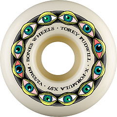 BONES WHEELS X-Formula Skateboard Wheels Pudwill Frying Eyes 53 V2 Locks X-Formula X97 4PK