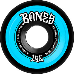 BONES WHEELS OG Formula Skateboard Wheels SIDECUT 100'S 52 V5 ORIGINAL FORMULA 100A BLK 4PK