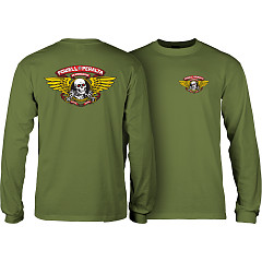 Powell Peralta Winged Ripper L/S Shirt Military Green