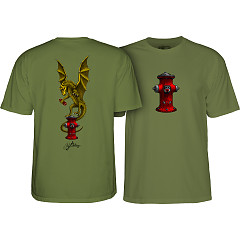 Powell Peralta Andy Anderson Vajra T-Shirt Military Green