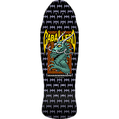 Powell Peralta Steve Caballero Street Reissue Skateboard Deck Black - 9.625 x 29.75
